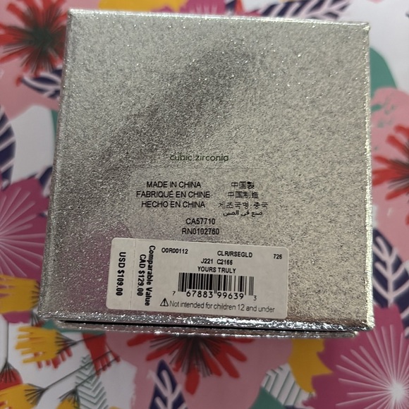 Kate Spade Yours Truly Rose Gold Heart Earrings and Necklace Set New in Box - Picture 8 of 10